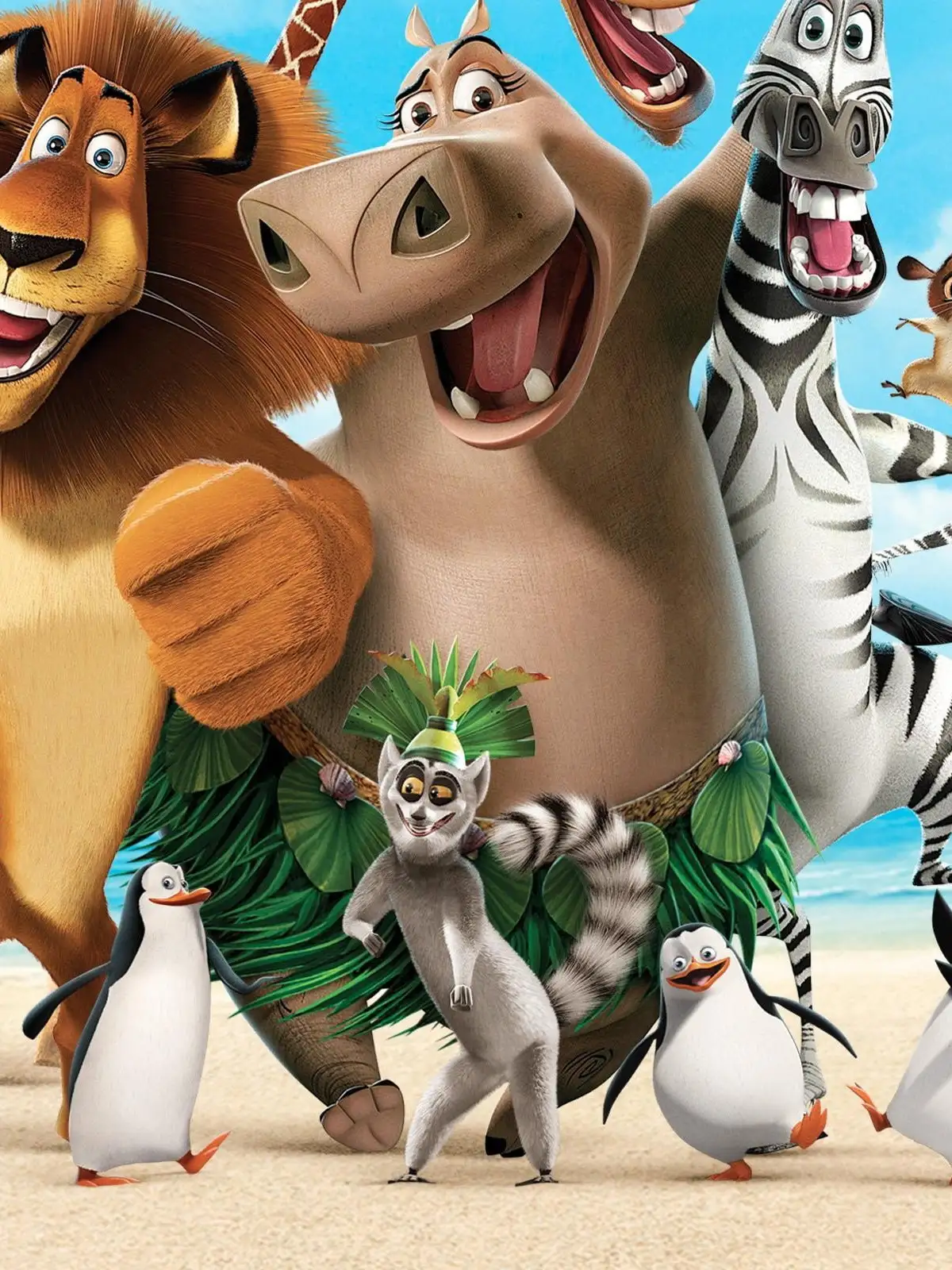 King Julien, the ring-tailed lemur from Madagascar.